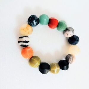 Polished Cut Multi-Stone Bracelet